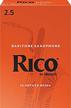 [Used] (Unused / Unopened) RICO Lead Bariton Saxophone Strength: 2.5 (10 pieces) Unfold RLA1025