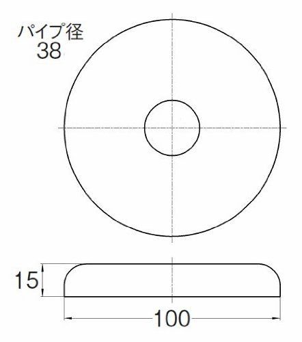 [New] Saei faucet [Wide wander for wash wash] Pipe diameter 38mm / outer diameter 100mm H70-570-38X100