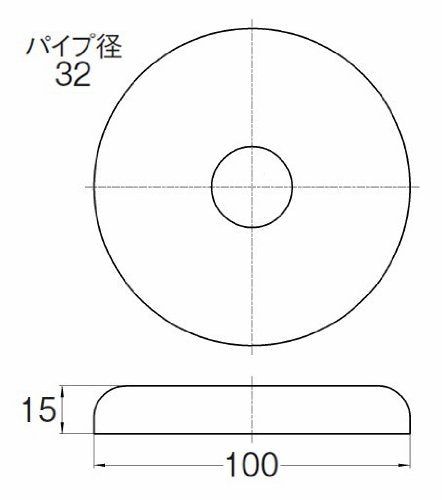 [New] Sanei faucet [Wide wander for wash wash] Pipe diameter 32mm / outer diameter 100mm H70-570-32X100