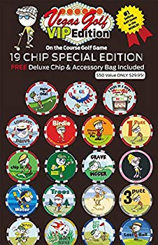 [Used] VEGAS GOLF VIP Edition 19 Chips GAME With Free Deluxe Tea Bag