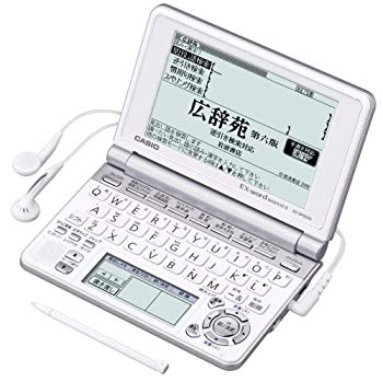 [Used] CASIO EX-WORD Electronic Dictionary XD-SP6600WE 100 Content Contents Native+7 Country TTS Supported Main Panel+Handwritten Panel