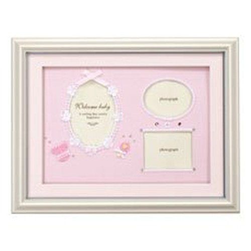 [New] Nakabayashi Welcome Baby Series Baby Photo Frame Pink Fleet-GB-400-P