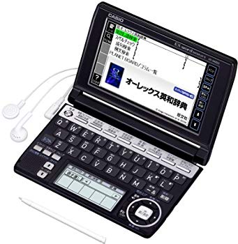 [Used] CASIO EX-WORD Electronic Dictionary XD-A4850BK Black High School Student Learning Model Twin Touch Panel Compatible 125 Content Japanese Literature 300 works/100 World Literature