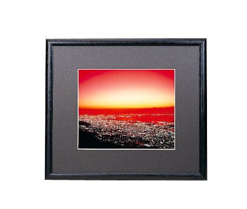 [New] FUJICOLOR Frame Wide Mat Frame M5000 Acrylic Half Notch (135) Wooden Black 49222