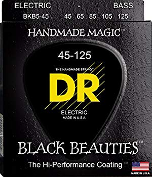 【中古】(未使用･未開封品)　DR ベース弦 5弦 BLACK BEAUTIES ステンレス コーテッド .045-.125 BKB5-45