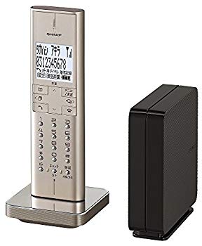 [Used] (Unused / Unopened) Sharp telephone cordless inconvenience calling machine rejection function Gold-based JD-XF1CL-N