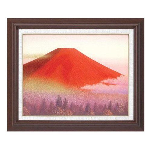 [New] 11479 Harukuni Tokuda Oil Picture Picture F6 "Red Fuji"