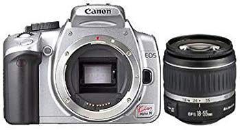 【中古】(未使用･未開封品)　Canon EOS KISS デジタル N シルバー レンズキット 0128B002