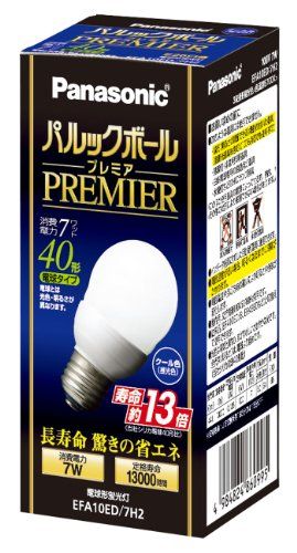 [New] Panasonic Park Ball Premier A10 Type Light bulb 40 Type Cool Color EFA10ED7H2