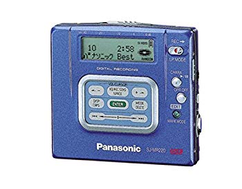 [Used] Panasonic Panasonic SJ-MR220-A Blue Portable MD recorder MDLP compatible (MD recording playback machine/recording/MD Walkman/MD player)