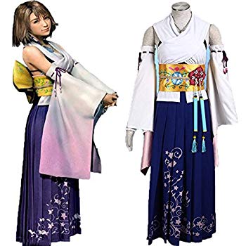 [Used] (Unused / Unopened) [HALLE] Cosplay Costume Costume Final Fantasy X FF10 Yuna Battle Uniform Full Set (Women M 163-167cm)