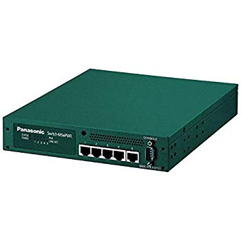 【中古】パナソニックESネットワークス PoE対応 5ポートL2スイッチングハブ Switch-M5ePWR PN27059