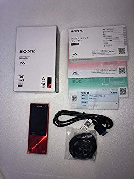[Used] (Unused / Unopened) SONY Walkman A20 Series 16GB High-Res Sound Source Compatible 2015 Model Sinbar Red NW-A25 RM