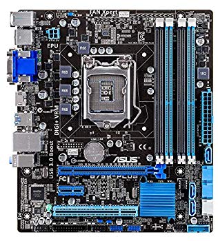 [Used] Asus Intel B75 Motherboard LGA1155 Compatible B75M-Plus HDMI / DVI-D / D-SUB15 Pin [Microatx]