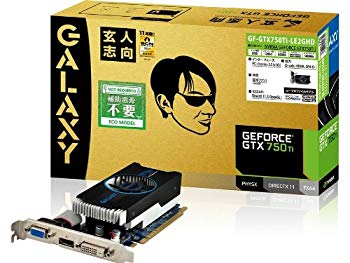 [Used] Experience-oriented graphic board NVIDIA GEFORCE GTX750TI PCI-EX16 LowProfile 2GB No subsidy GF-GTX750TI-LE2GHD