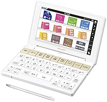 【中古】(未使用･未開封品)　シャープ カラ—電子辞書 Brain 高校生モデル ホワイト系 PW-SH3-W