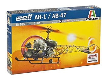 [Used] Tamiya Italeri 1/72 Helicopter Series 095 Bell AH1/AB47 39095 Plastic model