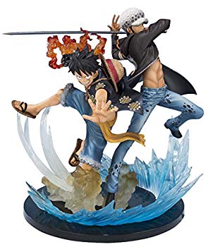 【中古】(未使用･未開封品)　フィギュアーツZERO モンキー･D･ルフィ＆トラファルガー･ロー -5th Anniversary Edition- ABS&PVC製 塗装済み完成品フィギュア