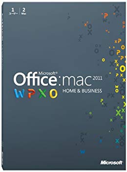 【中古】【旧商品】Microsoft Office for Mac Home and Business 2011-2 パック [パッケージ] (PC2台/1ライセンス)