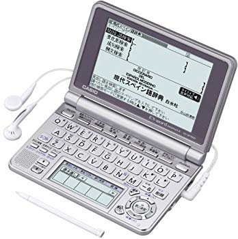 [Used] CASIO EX-WORD Electronic Dictionary XD-SP7500 Spanish model Main Panel+Handwritten Panel Native+TTS Voice Compatible