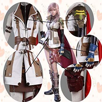 [Used] (Unused / Unopened) Cosplay costume♪FF13 Final Fantasy XIII Lightning -style wig with wig size specified