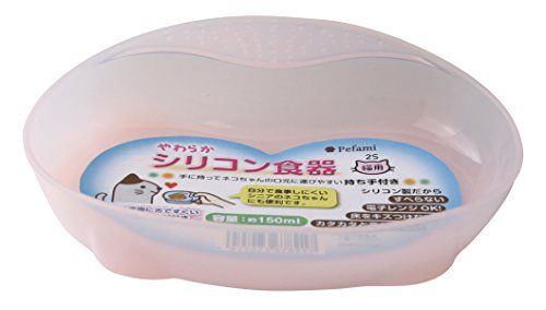 【新品】 ペファミ PFやわらかシリコン食器 猫用2S/ピンク