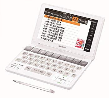 [Used] (Unused / Unopened) Sharp Color Electronic Dictionary BRAIN Junior High School Student Model White PW-SJ1-W