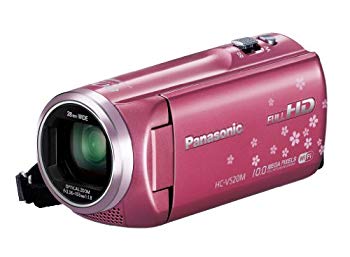 【中古】(未使用･未開封品)　パナソニック デジタルハイビジョンビデオカメラ V520 内蔵メモリー32GB ピンク HC-V520M-P