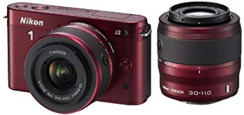 [Used] (Unused/Unopened) Nikon Mireless SLR NIKON 1 J2 Double Zoom Kit 1 Nikkor 10-30mm F/3.5-5.6/1 NIKKOR VR 30-110mm F/3.8-5.6 Attached Red N1J2WZRD