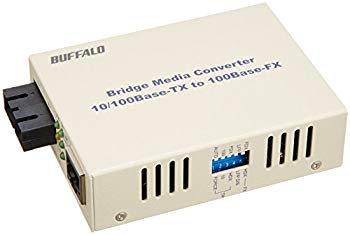 [Used] (Unused / Unopened) BUFFALO optical media converter 100BASE-TX ← → 100BASE-FX (SC) conversion Single mode 20km LTR2-TX-SFC20R