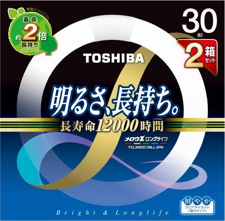 [New] Toshiba Mellow Z Long Life Circular "Carrine" 30 Type 2 Box Set Clear Daylight (3 Wave Length Lunch Light Type) FCL30EDC/28LL-2PN