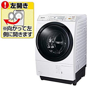 【中古】(未使用･未開封品)　パナソニック 10.0kg ドラム式洗濯乾燥機【左開き】クリスタルホワイトPanasonic エコナビ　温水即効泡洗浄 NA-VX8600L-W
