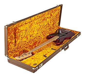 [Used] (Unused / Unopened) Fender Hard Case G & G Deluxe Jazz Bassr Hardshell Case Brown with Gold Plush Interior