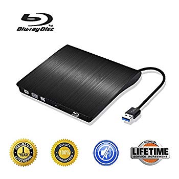 【中古】(未使用･未開封品)　外付けブルーレイCDドライブUSB 3.0 3DブルーレイDVDプレーヤーポータブルDVD CDバーナー/ライター/リーダーPC用BD-ROMコンピュータノート（ブラ