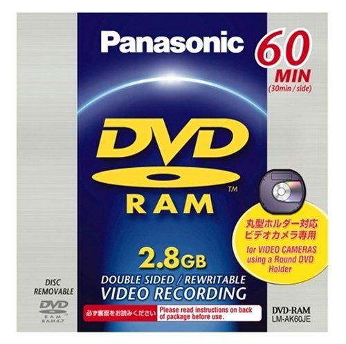 【新品】 Panasonic DVDビデオカメラ用DVD-RAMディスク(8cm) LM-AK60JE