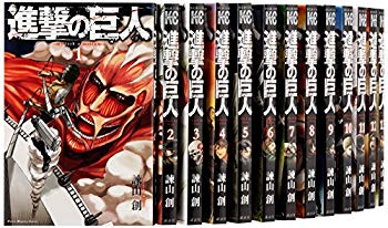 [Used] Attack on Titan Giant Set Comic 1-22 Volume Set