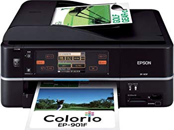 [Used] (Unused / Unopened) EPSON COLORIO Inkjet Multi-machine EP-901F Wired / Wireless LAN Standard Touch Panel LCD FAX 6-color dye Ink ink
