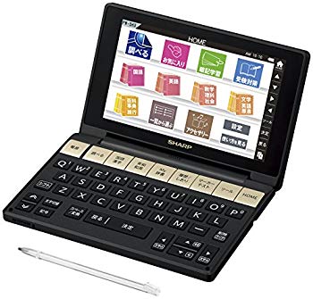 【中古】(未使用･未開封品)　シャープ カラ—電子辞書 Brain 高校生モデル ブラック系 PW-SH3-B