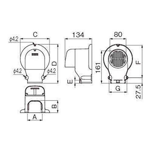 [New] Inaba Electric Piping Cover Cover Wall Corner Air Concap/Ventilation Air Conditioner Wall out White LDWX-70L-W