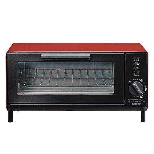 [New] Twinbird toast with delicious roast tile oven toaster TS-4034R Red TS-4034R