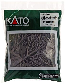 【中古】(未使用･未開封品)　KATO 樹木キット広葉樹 中 14本入 TR1102 24-307 ジオラマ用品