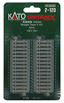 【中古】(未使用･未開封品)　KATO HOゲージ 直線線路 114mm 4本入 2-120 鉄道模型用品