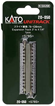 【中古】(未使用･未開封品)　KATO Nゲージ スライド線路 78~108mm 1本入 20-050 鉄道模型用品