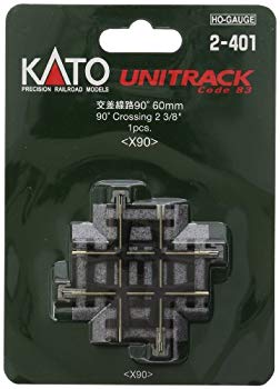 【中古】(未使用･未開封品)　KATO HOゲージ 交差線路 90° 1本入 2-401 鉄道模型用品