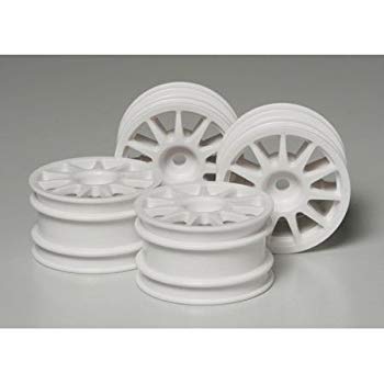 [Used] (Unused/Unopened) Tamiya R/C Spare PARTS SP-1237 M chassis 11 spoke wheels (white) 4