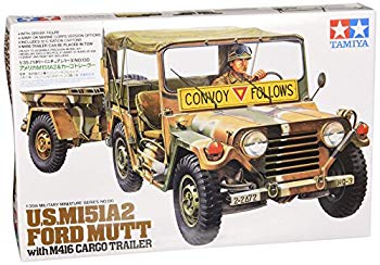[Used] (Unused/Unopened) Tamiya 1/35 Military Miniature Series No.130 American Army M151A2 & Cargo Trailer Plastic Model 35130