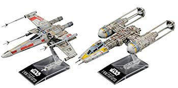 【中古】(未使用･未開封品)　スター・ウォーズ Xウイング・スターファイター & Yウイング・スターファイター 1/144スケール プラモデル