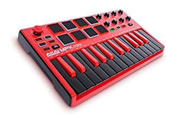 【中古】(未使用･未開封品)　Akai Professional USB MIDIキーボードコントローラー 8パッド MPK mini MK2 RED