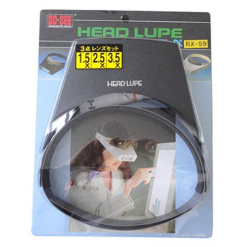 [New] TSK Head Loupe magnification 1.5 ~ 3.5 times lens diameter 28 × 75mm Magic tape band Made in Japan RX-59