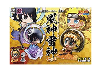 【中古】(未使用･未開封品)　ぷちきゃらランド NARUTO-ナルト-疾風伝 風神うずまきナルト&雷神うちはサスケセット 約60mm PVC製 塗装済み完成品フィギュア